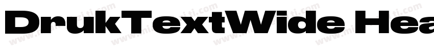 DrukTextWide Heavy字体转换